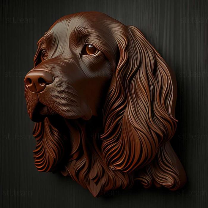 3D модель Собака польовий спаніель (STL)